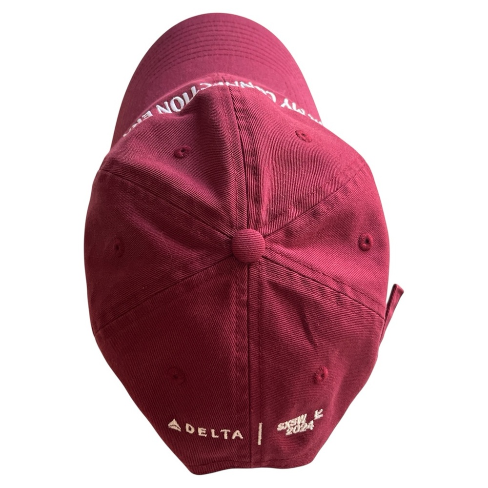RARE - Delta Airlines SXSW In My Connection Era Burgundy Hat - Picture 5 of 10